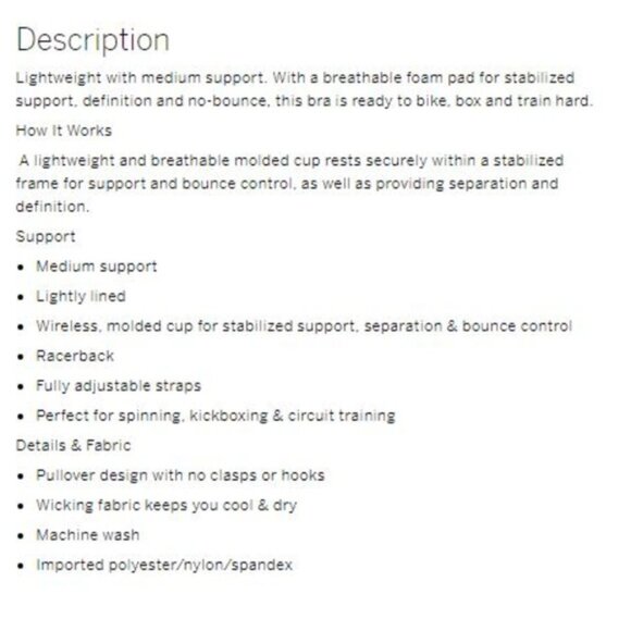 Victoria's Secret Incredible Lightweight Sport Bra NWT - Picture 4 of 5